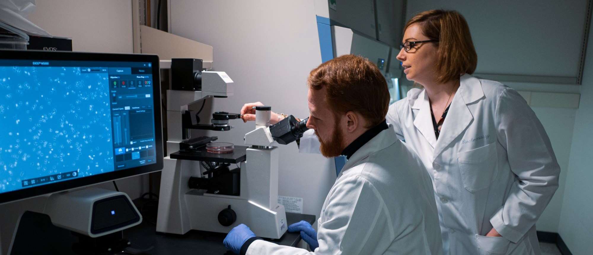 Dr. Stephanie Olivier-Van Stichelen and colleague