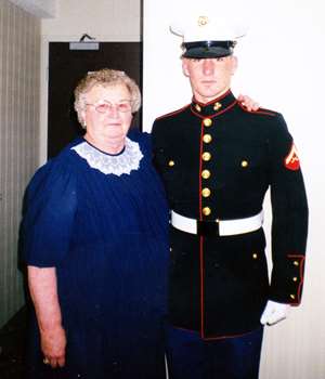 Dr. Burek with his grandmother