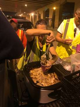 Feeding the homeless in Milwaukee