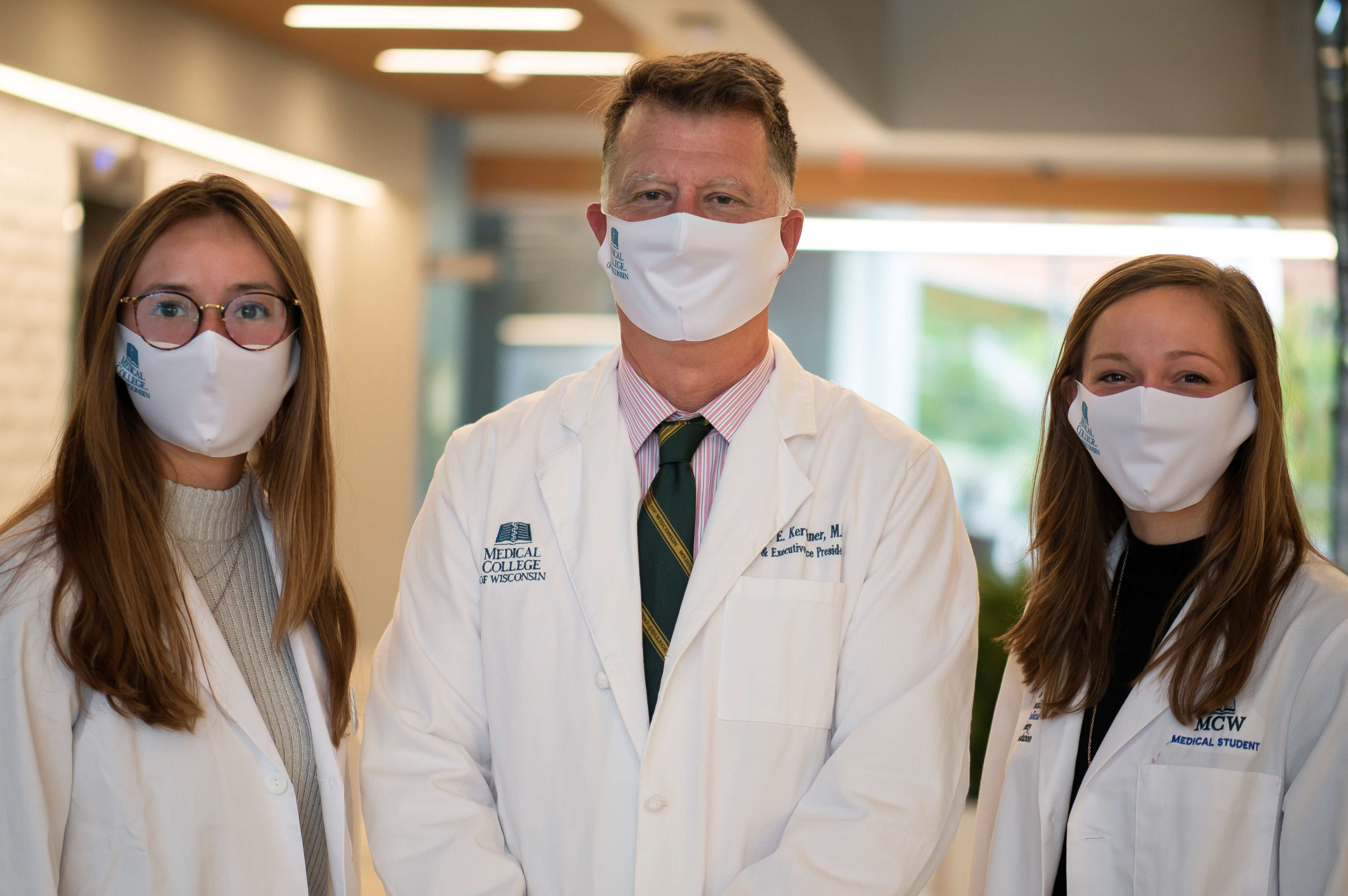 Dr. Joseph Kerschner and his daughters, MCW medical students