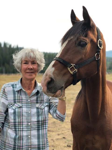 MCW donor Sally Bentley with her horse