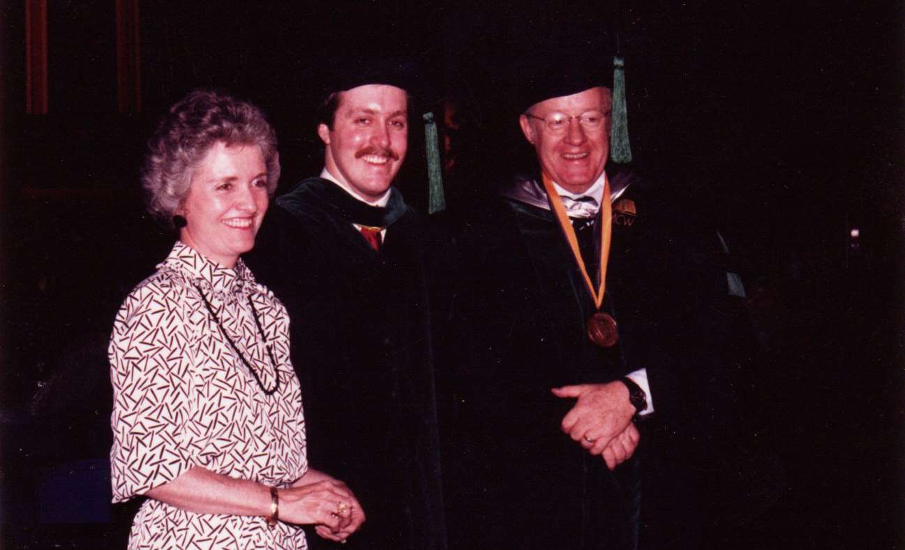 Dr Daniel McQuillen at his medical school graduation