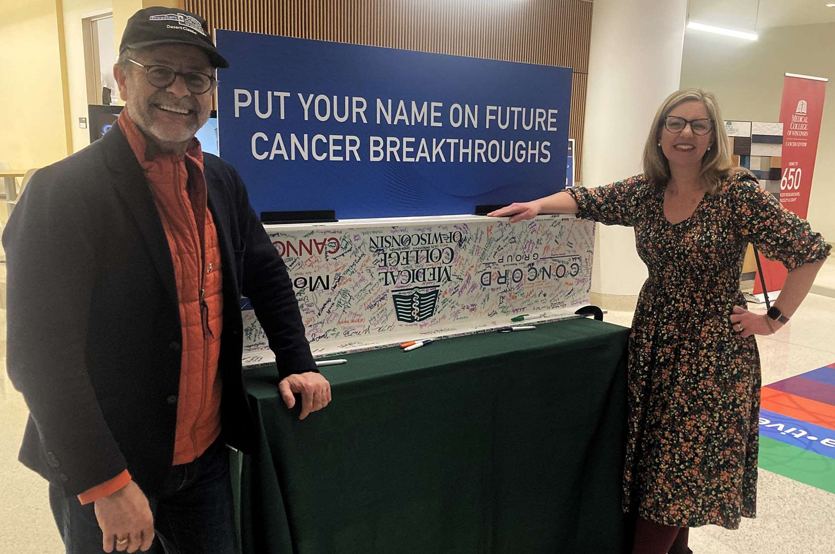 Dr. Gustavo Leone and Wisconsin State Representative Robyn Vining