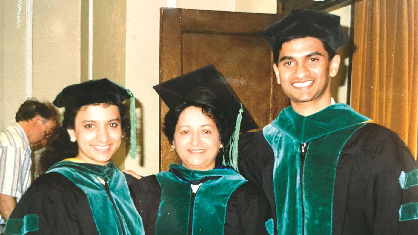The Kodalis celebrate their graduation from MCW in 1993