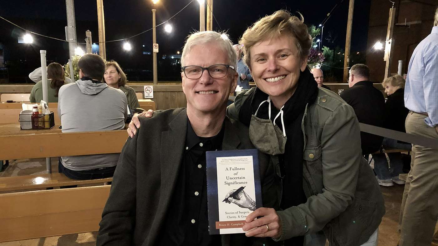 (l-r): Bruce Campbell, MD, and Kim Suhr