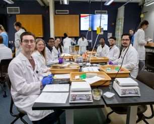 Pharmacy classroom of students