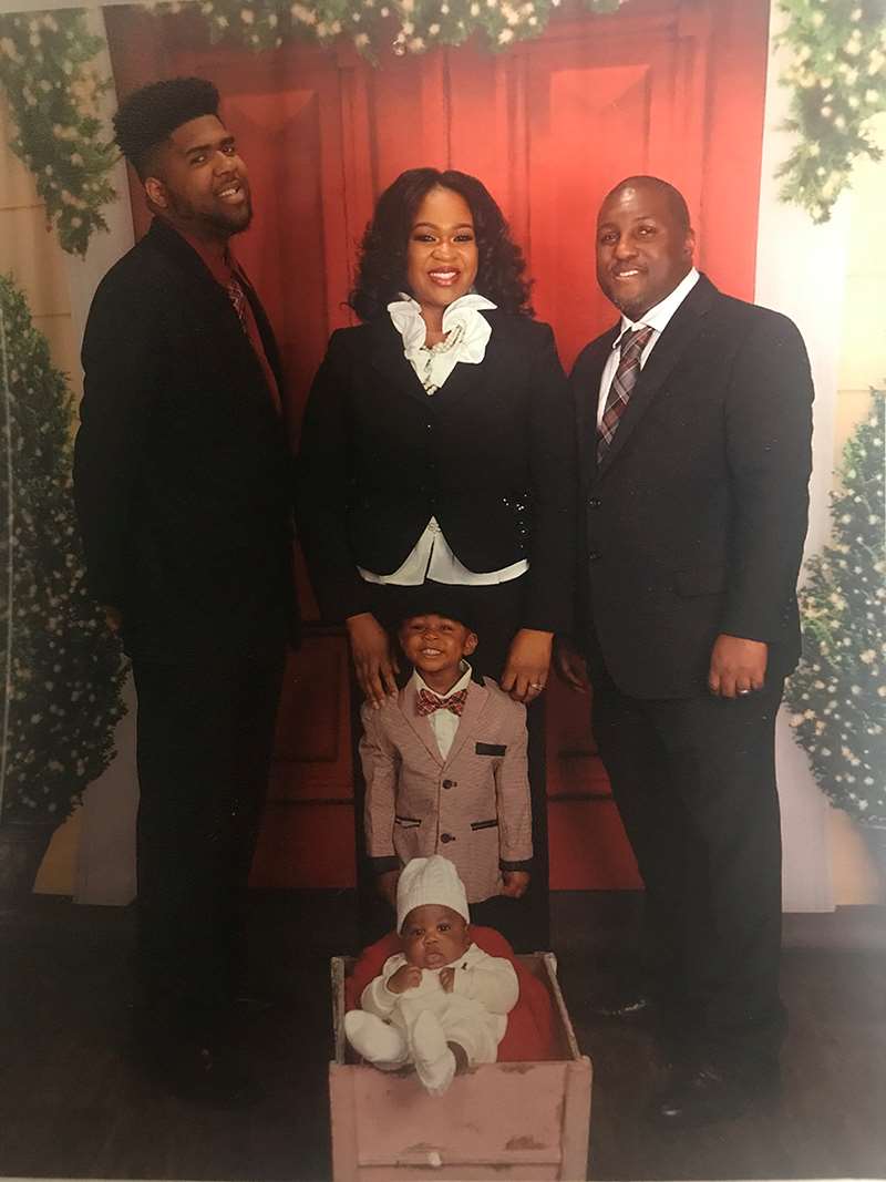 Sherrea Jones, PhD, and her family