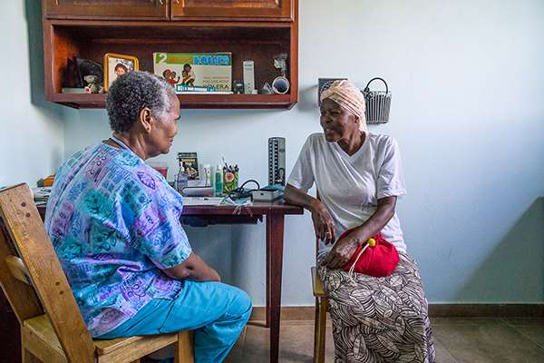 Patient care in rural Haiti clinic