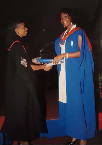 Yanique Levy at graduation
