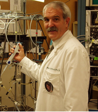 Philip S. Clifford, PhD '85, in the lab