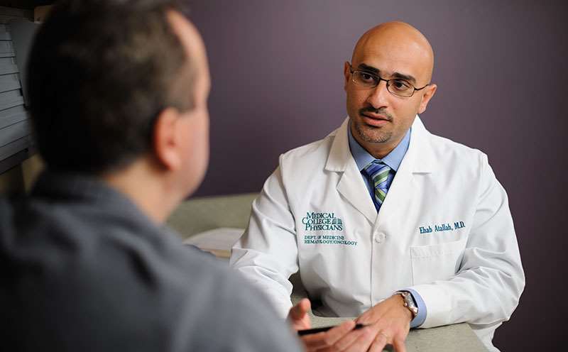 Ehab Atallah, MD and patient