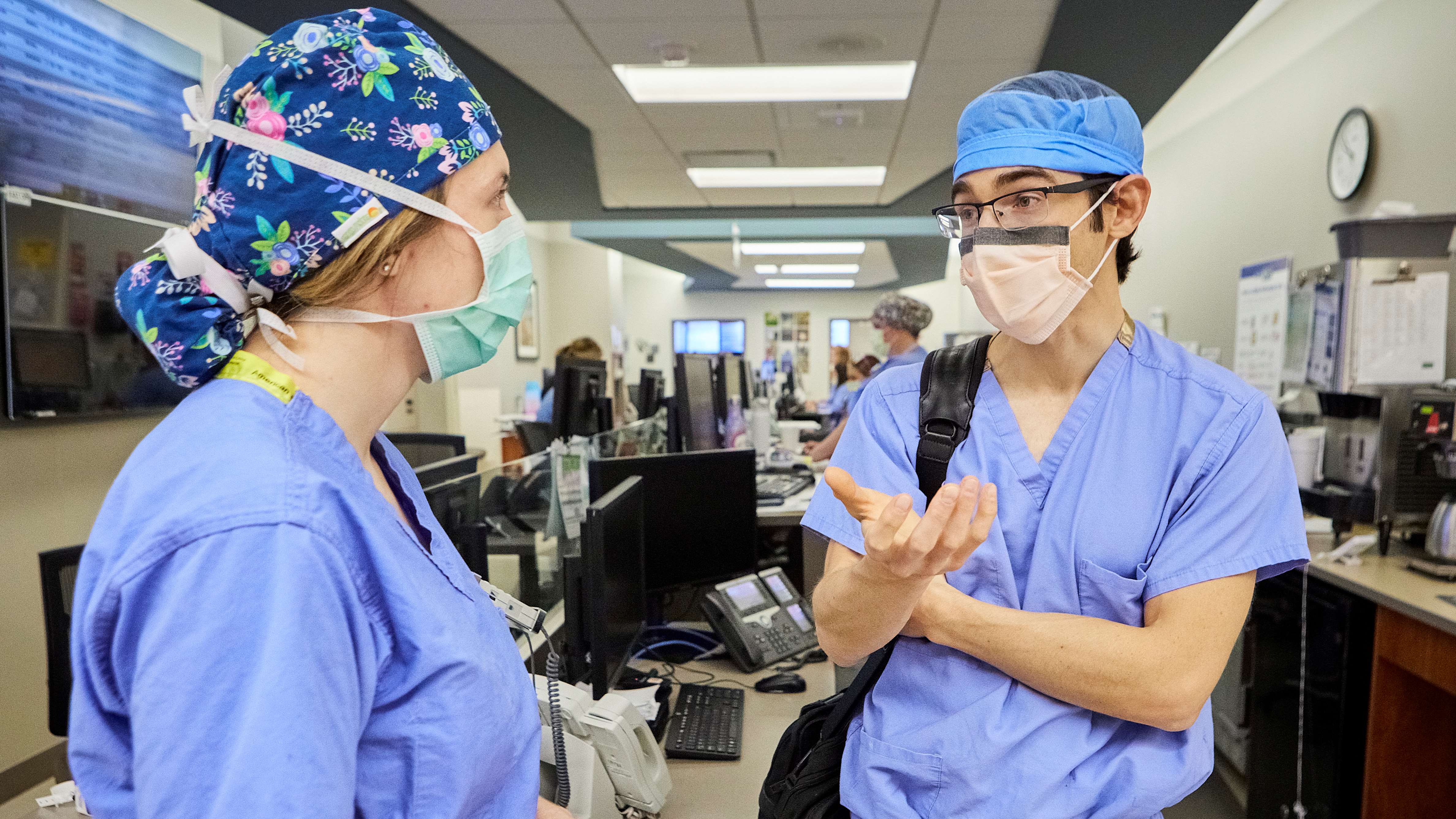 Two surgeons talking