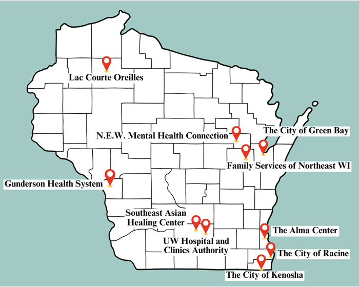 WCSF Map of Grantees Locations 3