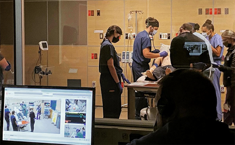 Emergency medicine simulation training at MCW