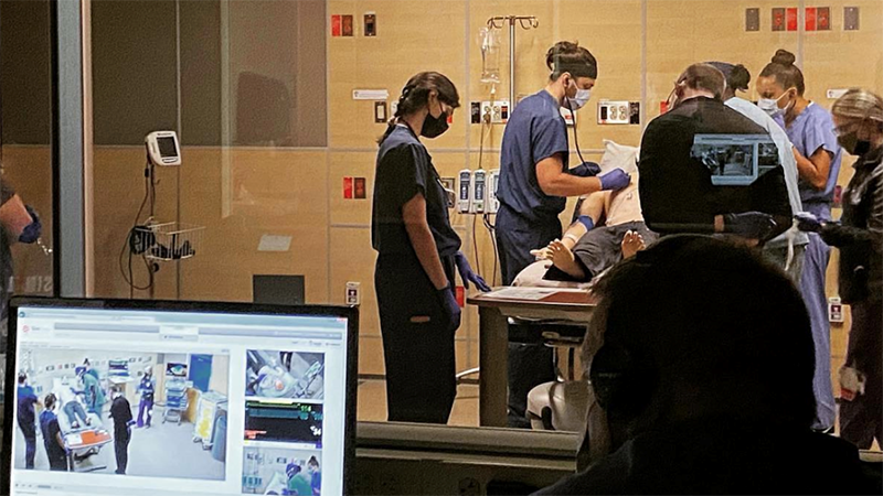 Emergency medicine simulation training at MCW