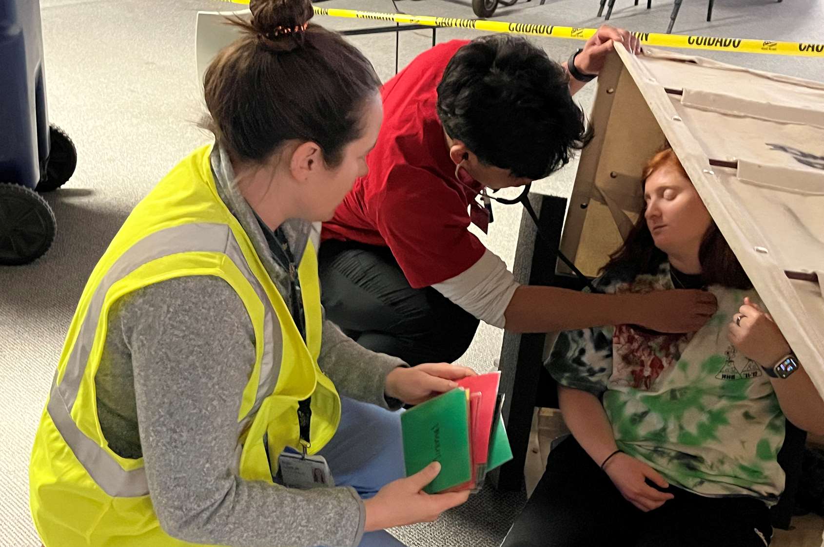 Emergency situation simulation