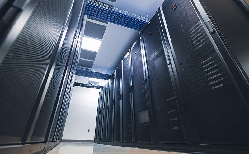 MCW Mellows Center bioinformatics server hallway