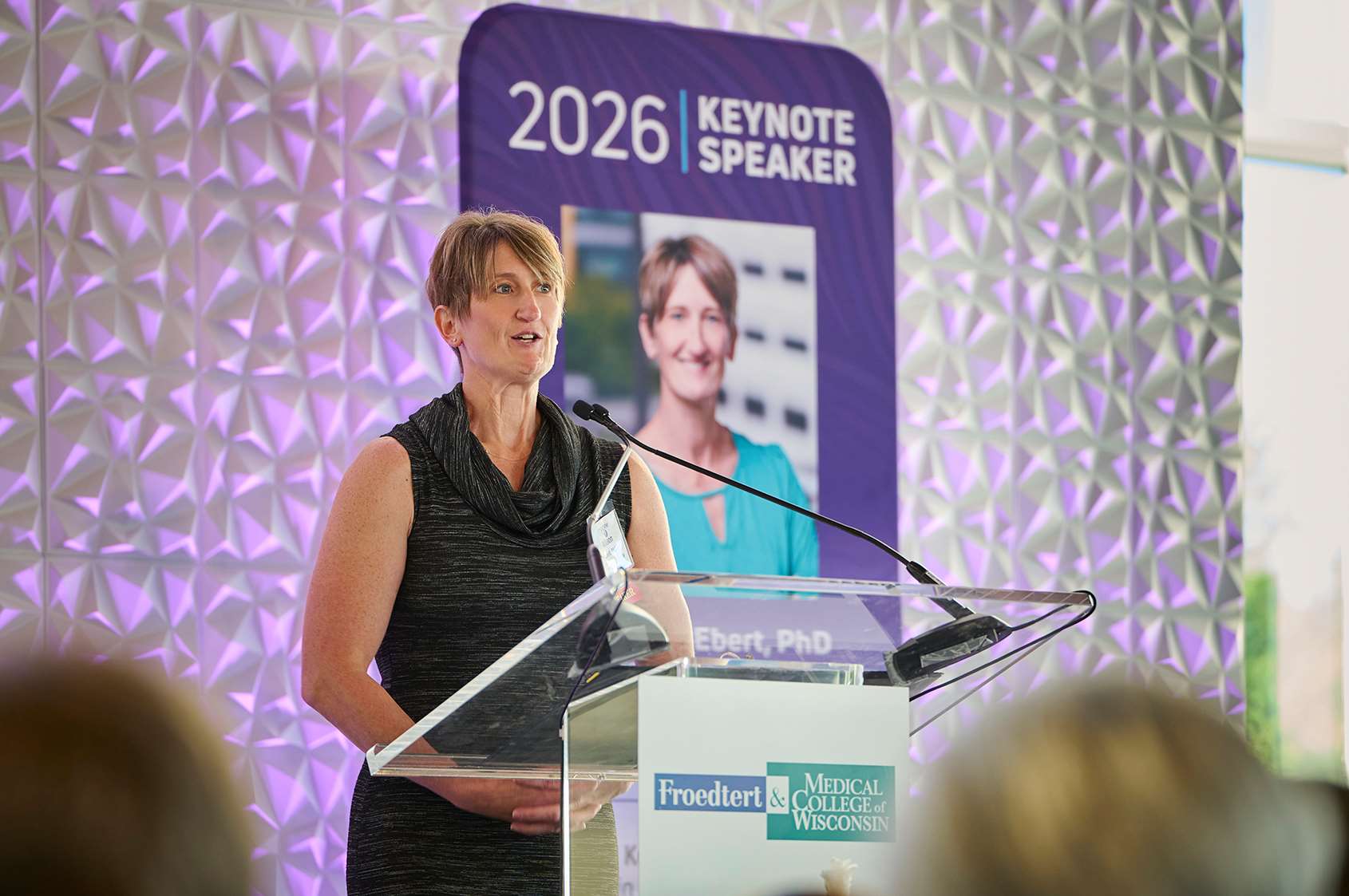 Keynote speaker Allison D. Ebert, PhD, Director of the Neuroscience Research Center and Director of the MCW Neuroscience Doctoral Program