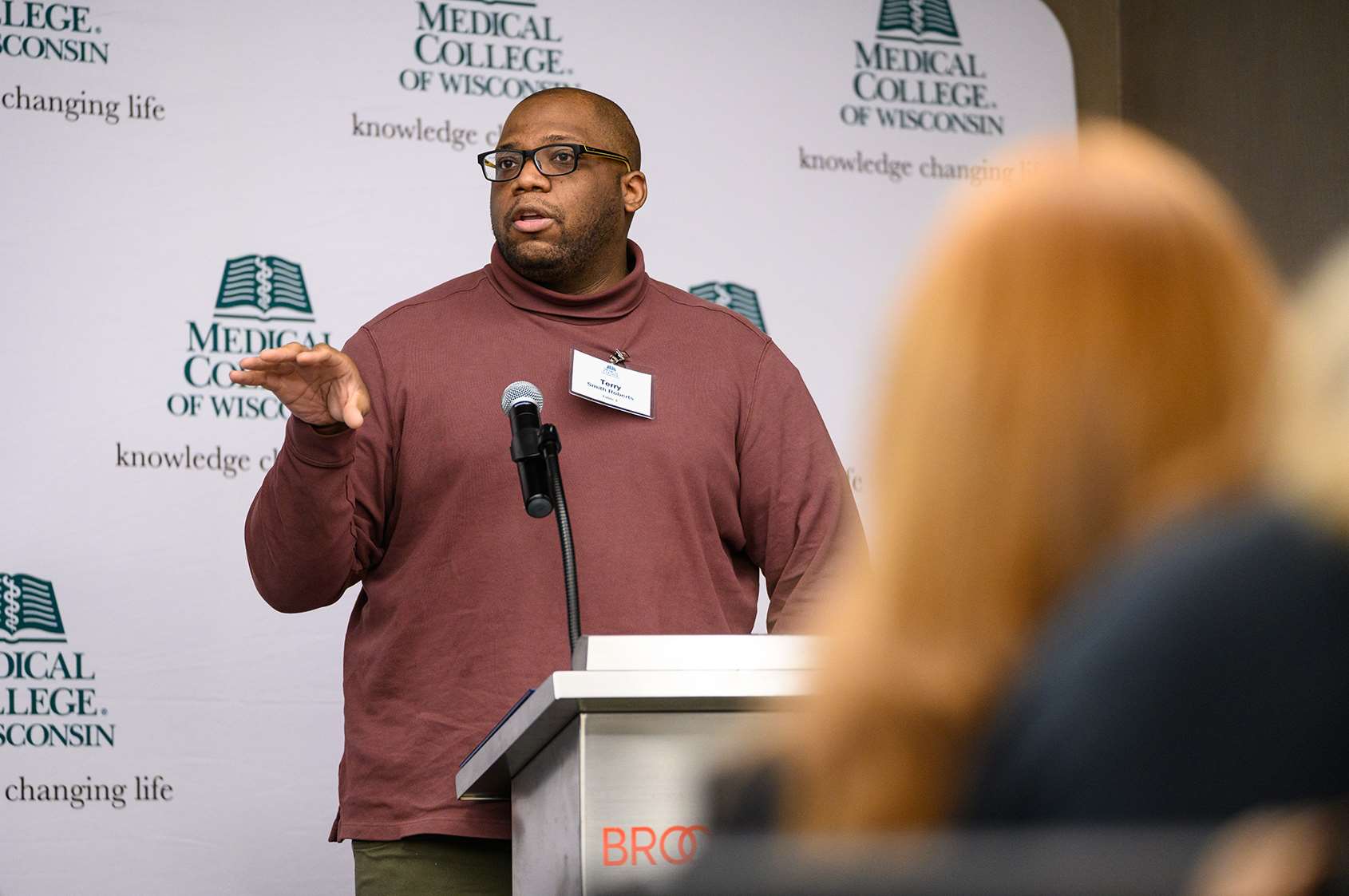 Terry Smith-Roberts speaking about his medical school journey