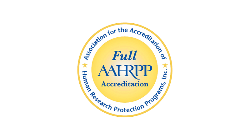 AAHRPP Seal Full Accreditation