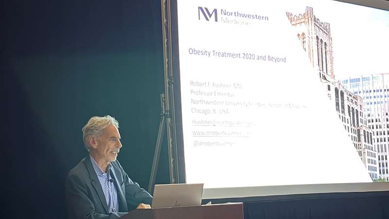 Presenter at a conference