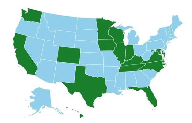 Endocrinology Past Fellows Map 2024