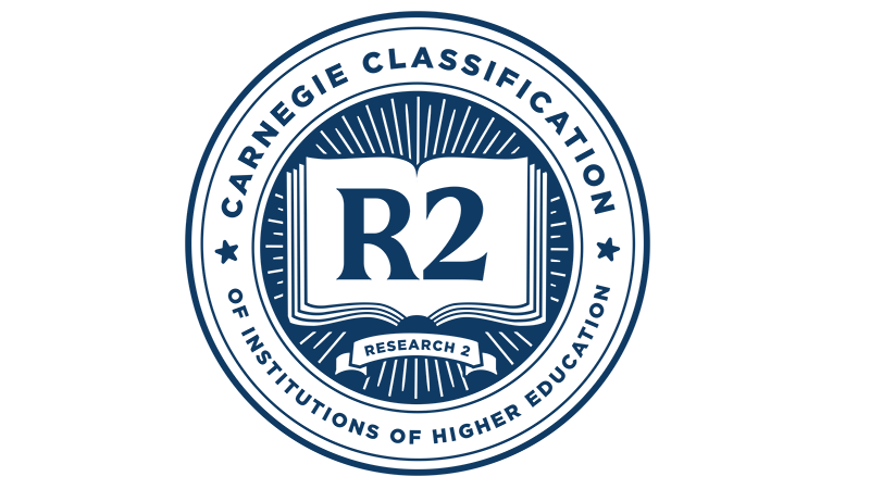 Seal for R2 Designation from Carnegie Classification of Institutions of Higher Education