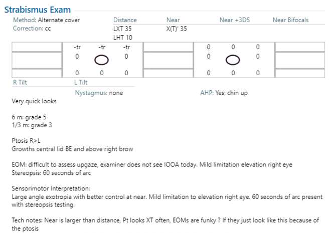 Sensorimotor Exam
