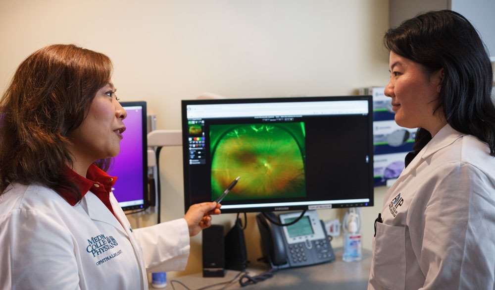 Resident training at the Eye Institue