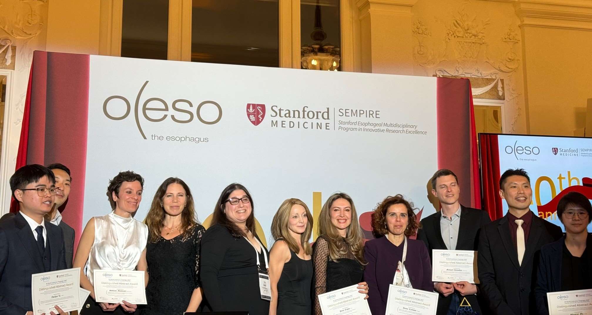 Pepsin and reflex lab members at an event.