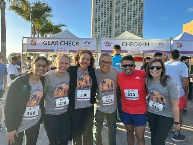 A&I team at the 2025 AAAAIF Run/Walk in San Diego
