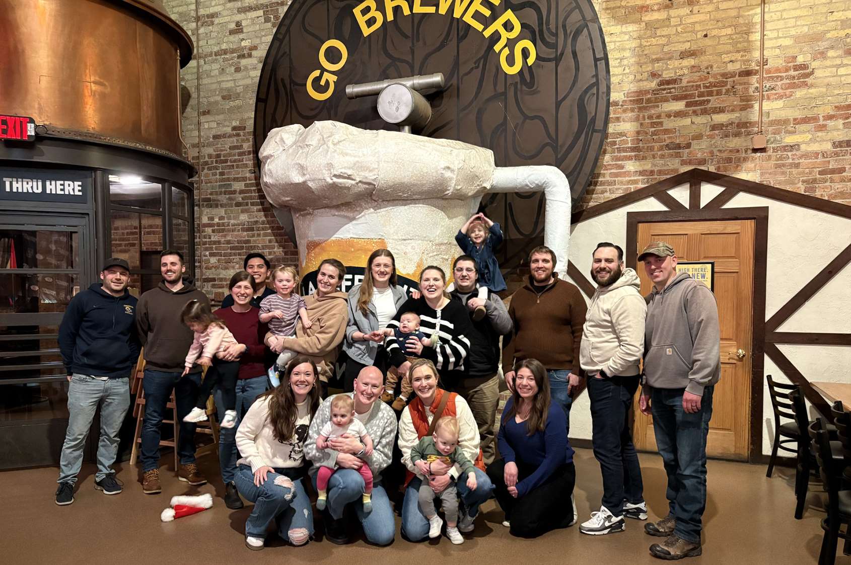 Fellows and their families out in Milwaukee