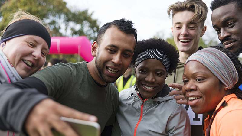Selfie at a charity run