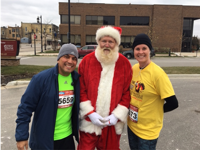 Dr Ruiz and Megan and Santa