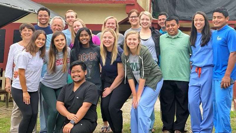 Med-Peds Global Health residents standing outside in group