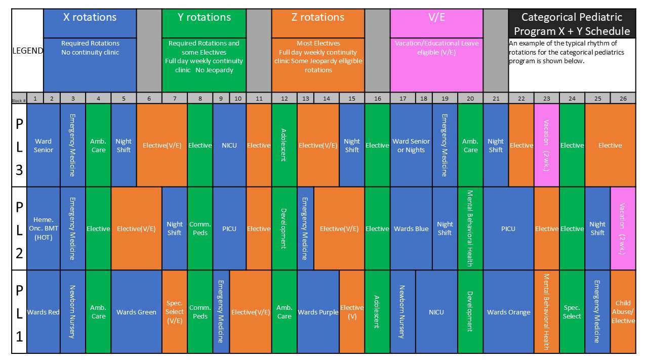 Pediatrics Residency Schedule 2