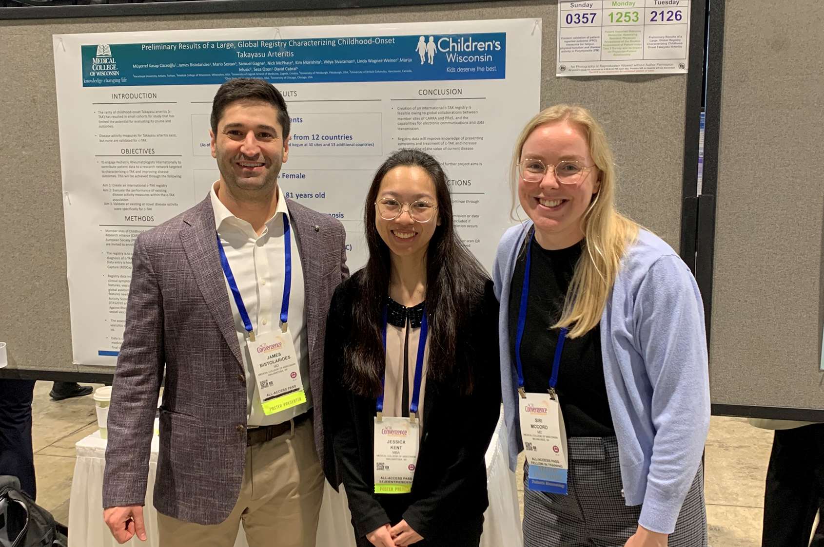 James Bistolarides, MD, Jessica Kent (medical student), & Siri McCord, MD