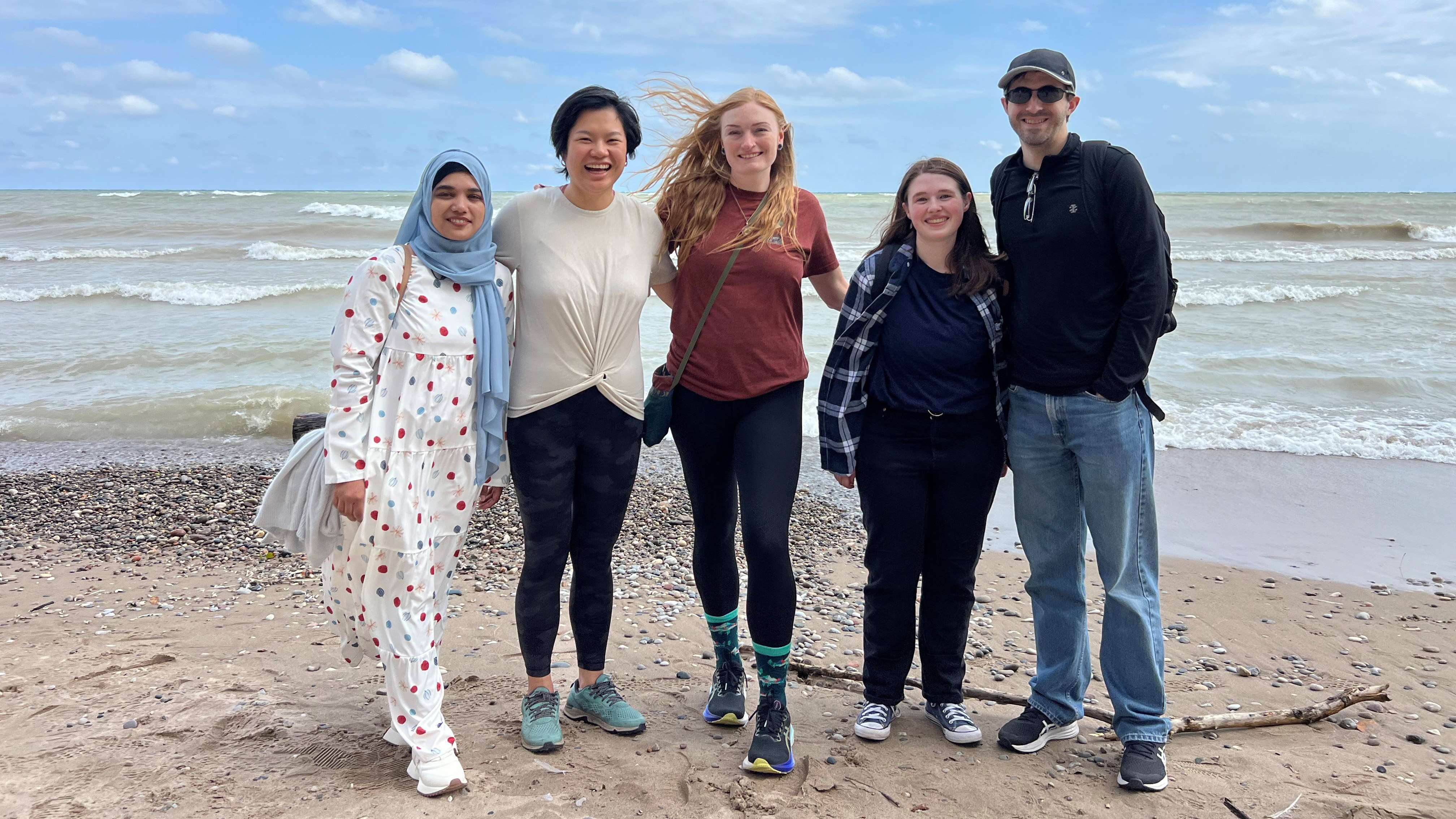 2024 lab hike at Lake Michigan in October