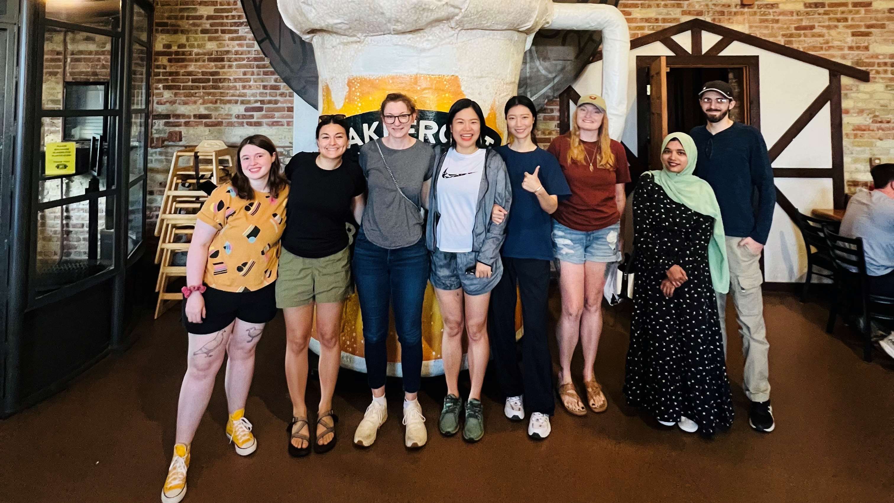 2025 Aug lab lunch at Lakefront Brewery