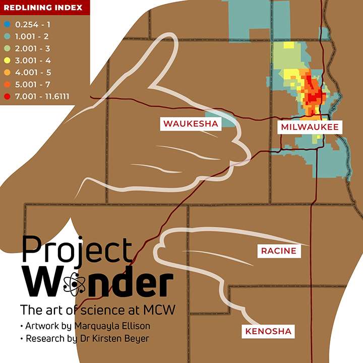 Still frame graphic of "Redlining, Race, Bias, and Breast Cancer" project