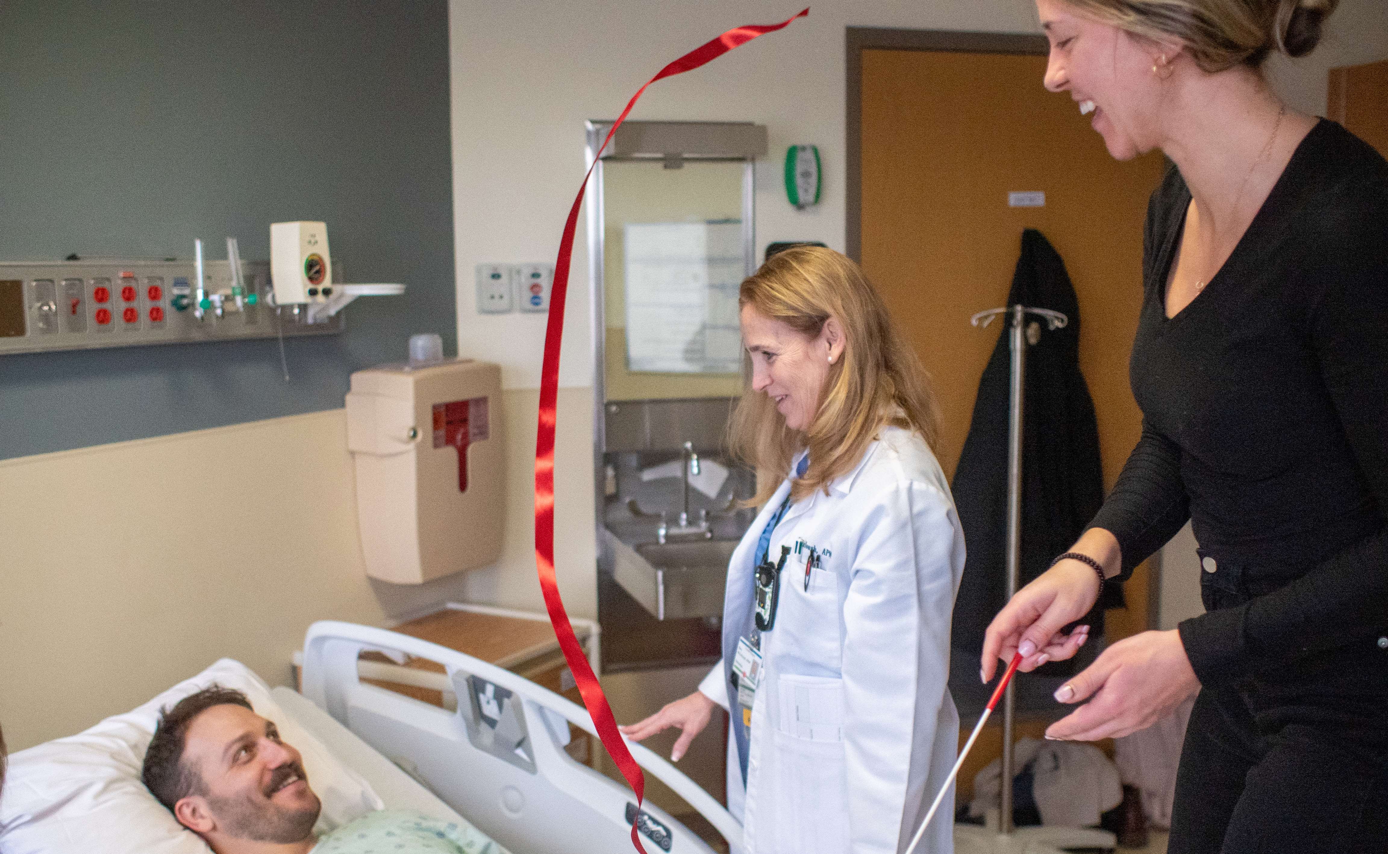  Cullah, Ginny, and Mie in Inpatient Neurology at Froedtert Hospital. 