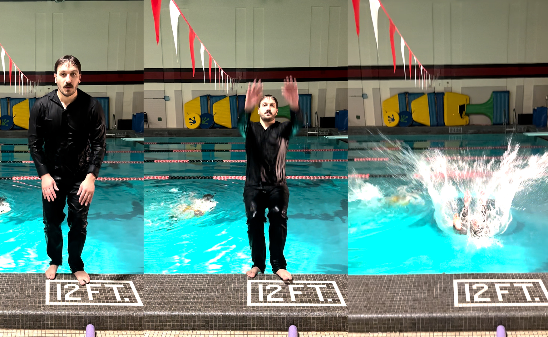  Wes Tank filming Cullah at Cudahy Middle School pool.