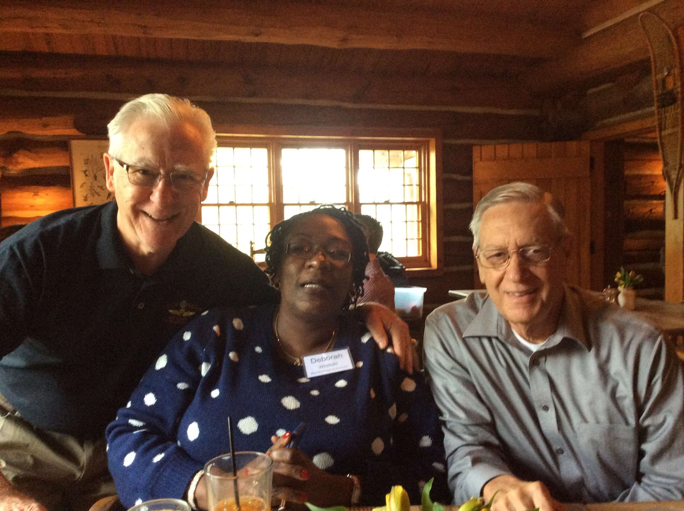 2015 Dr McGee and Bob Martin with attendee