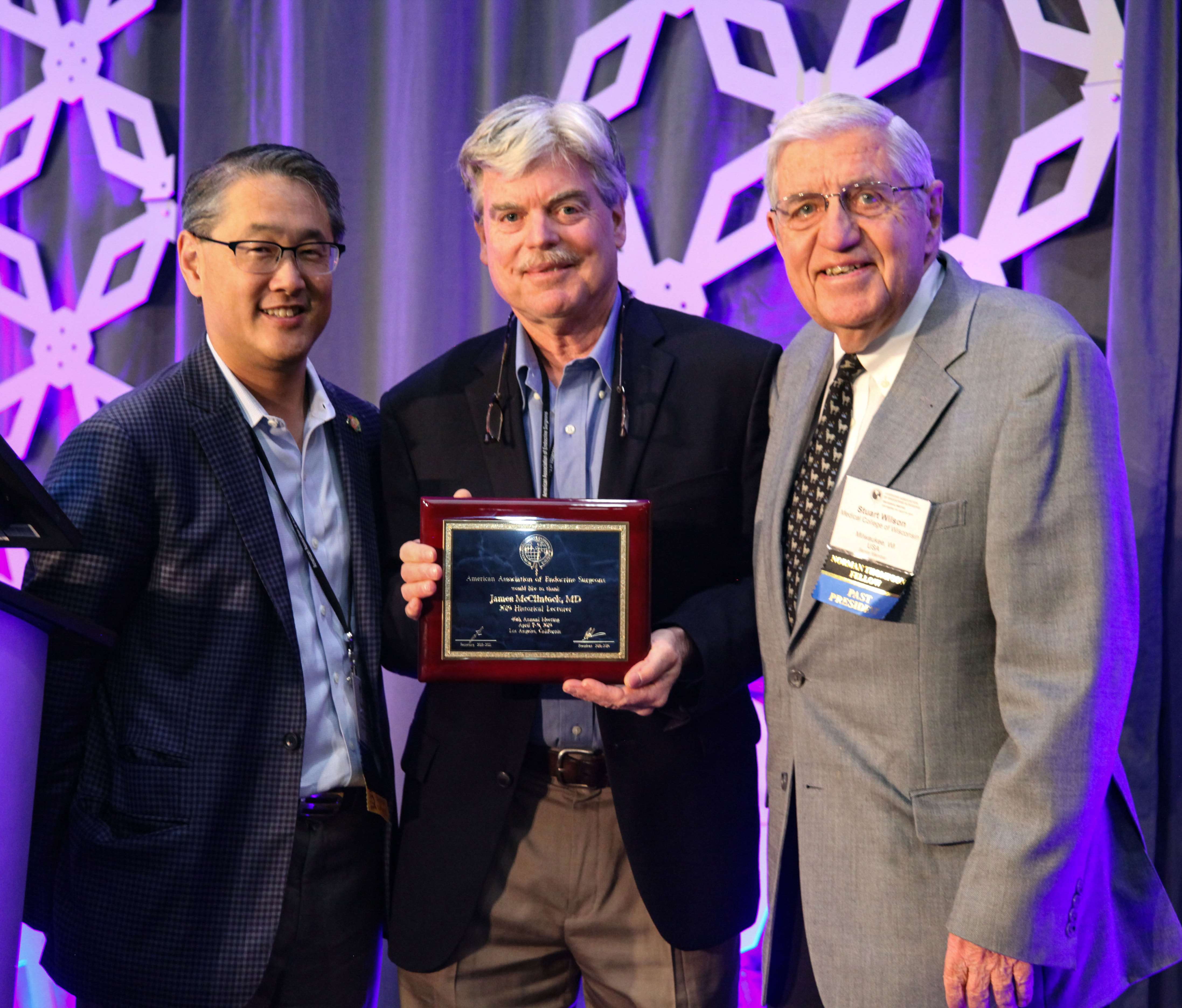 Drs. Chen, McClintock and Wilson at 2019 AAES Conference