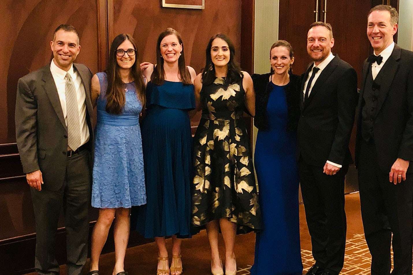 MCW Resident/Fellows Graduation Dinner 2018 (Drs. Gould, Weber (prior fellow), Lak, Higgins, Kindel, Kastenmeier, and Goldblatt left to right)