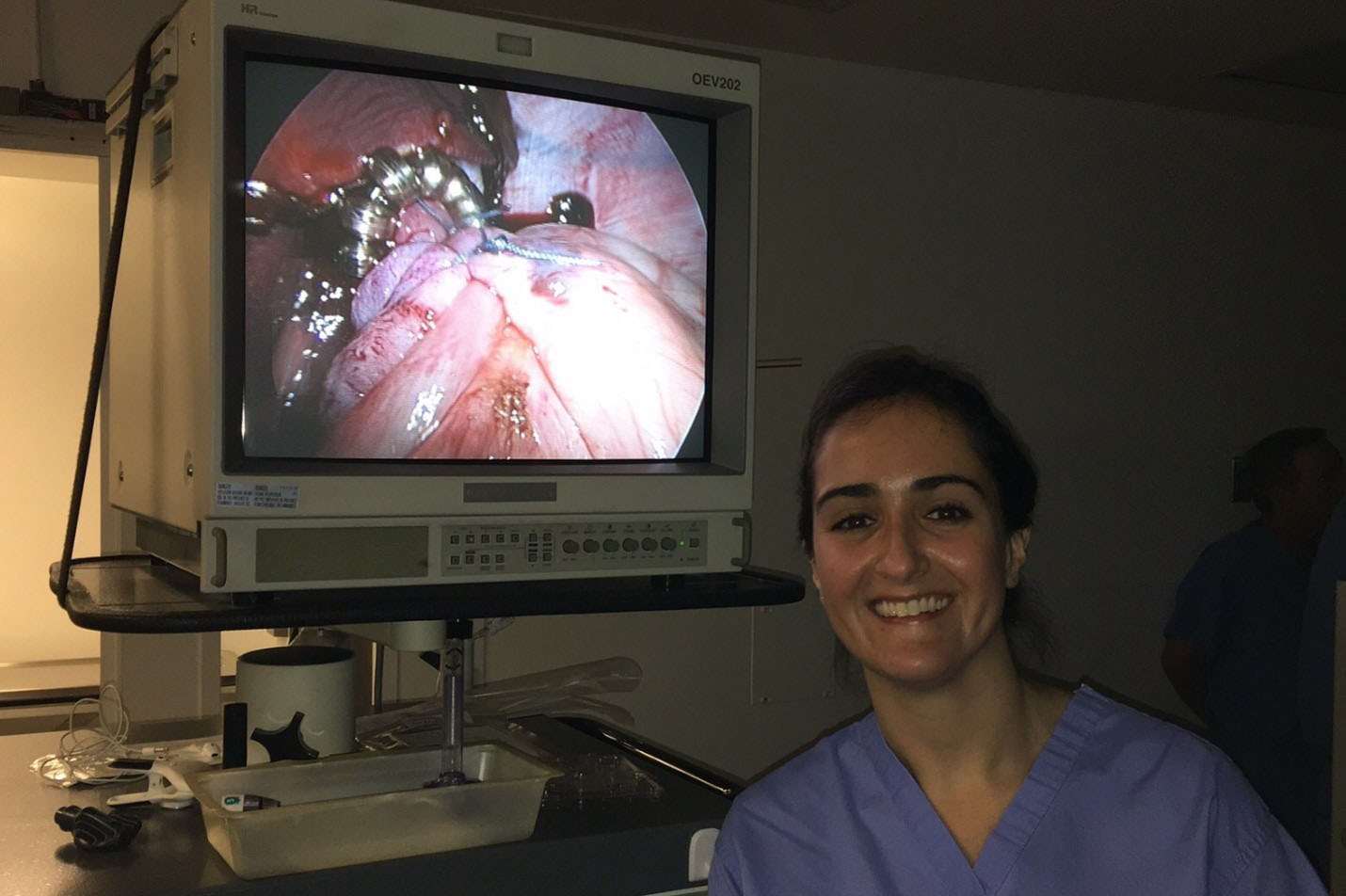 Dr. Higgins at work