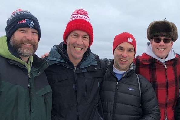 Lake Michigan Polar Bear Plunge 2019 (Steven Kindel, Dr. Goldblatt and Gould, Joe Lak) Lake Michigan Polar Bear Plunge 2019 (Steven Kindel, Dr. Goldblatt and Gould, Joe Lak)