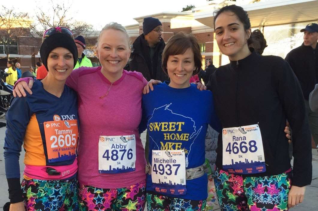 Milwaukee 5K 2015 (Dr. Kindel, Abby Schroeder PA, Michelle Weber NP, Dr. Higgins left to right)