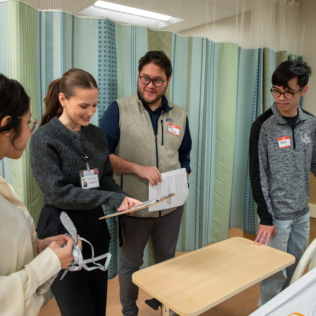 Interprofessional Education Pharmacy students collaborate with MSOE nursing students during an interprofessional education event.