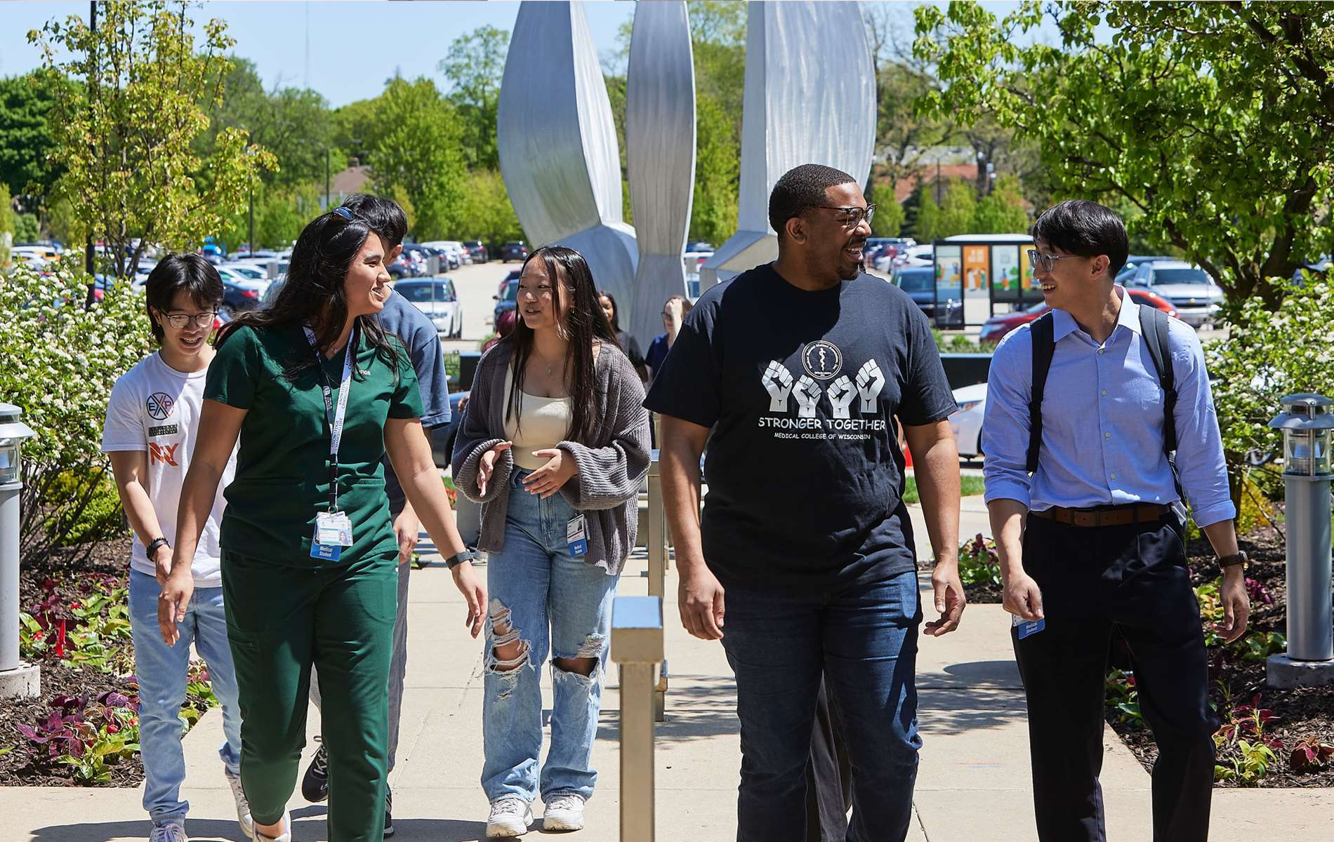 Students Walking